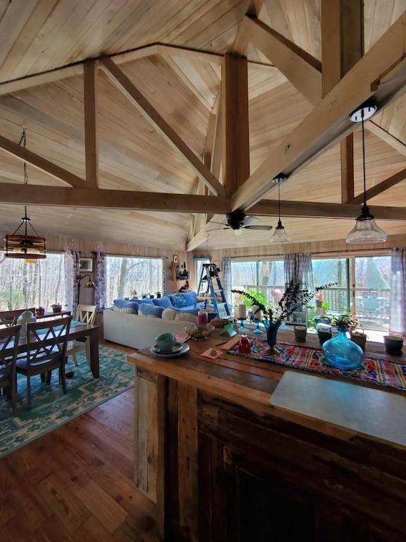 Villa Treehouse Cathedral In Blue Ridge Mountains, Nc Burnsville Exterior foto